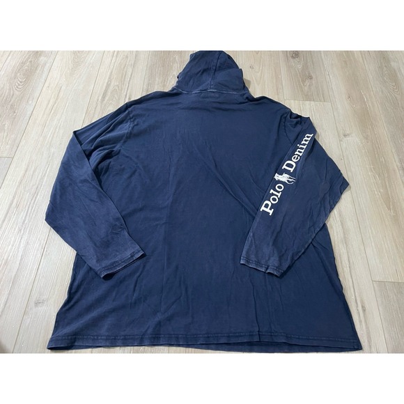 POLO Denim & Supply Ralph Lauren Men's 3XB Lightweight Hoodie Blue NWT - Picture 4 of 6